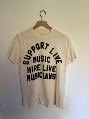 imogene + willie Cream Graphic Tee with Black Text